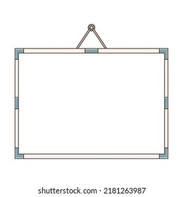 Whiteboard with nothing written on it