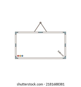 Whiteboard with nothing written on it