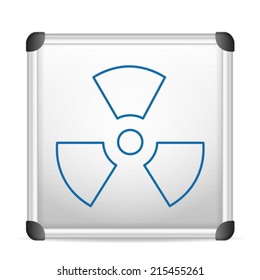 whiteboard radiation on a white background.