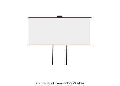 Whiteboard, schematic representations of finances in the office at work, modern style of illustration, white background, vector size.