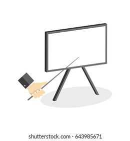 Whiteboard symbol. Flat Isometric Icon or Logo. 3D Style Pictogram for Web Design, UI, Mobile App, Infographic. Vector Illustration on white background.