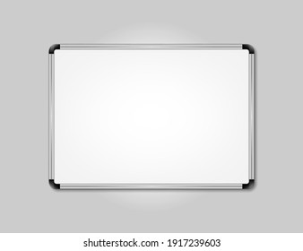 Whiteboard Vector Eps10 Illustration Isolated On White Background.