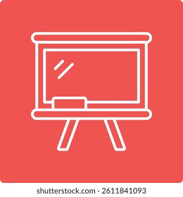 Whiteboard vector icon. Can be used for printing, mobile and web applications.