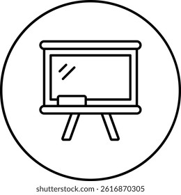 Whiteboard vector icon. Can be used for printing, mobile and web applications.
