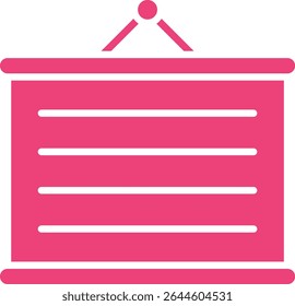 Whiteboard vector icon. Can be used for printing, mobile and web applications.