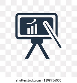 Whiteboard vector icon isolated on transparent background, Whiteboard transparency concept can be used web and mobile