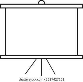 Whiteboard vector icon, outline icon, can be used for website, image