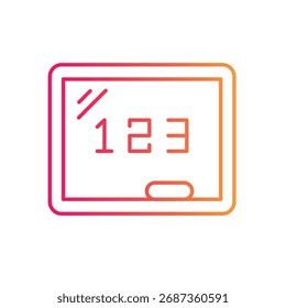 Icono de Vector de pizarra ilustración de stock