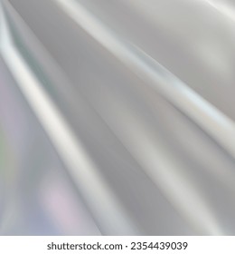 Eine weiße, graue Leinwand, die das Objekt bedeckt, eine gemusterte Stoffoberfläche. Wird auf abstraktem Hintergrund in weißen Tönen verwendet.