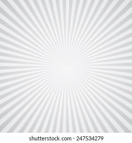 white-gray color burst background. Vector illustration