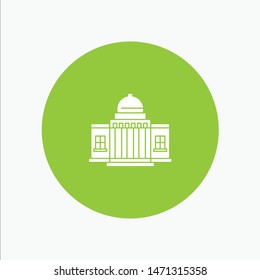 Whitehouse, America, White, House, Architecture, Building, Place. Vector Icon Template Background