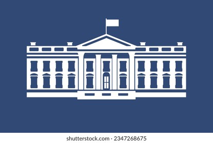 icono de la casa blanca, vector de la casa blanca, dc de la casa blanca, usa