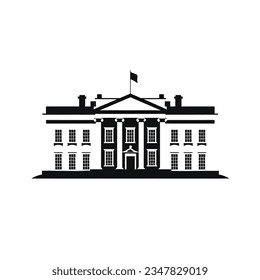 icono de la casa blanca, vector de la casa blanca, dc de la casa blanca, usa