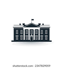 icono de la casa blanca, vector de la casa blanca, dc de la casa blanca, usa