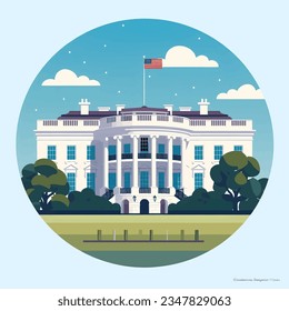 icono de la casa blanca, vector de la casa blanca, dc de la casa blanca, usa