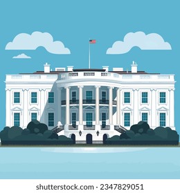 vector whitehouse, icono de whitehouse, dc de whitehouse, usa