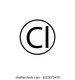 Whitener sign. Bleaching mark. Information for industry. Instruction for man. Sign care for textile, tissue, garment. Monochrome sticker template for label, prints. Vector illustration