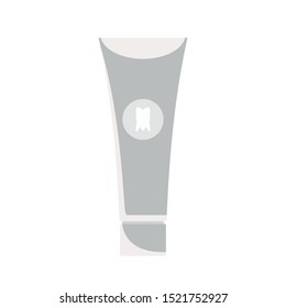 Whitening toothpaste icon. Flat illustration of whitening toothpaste vector icon for web design