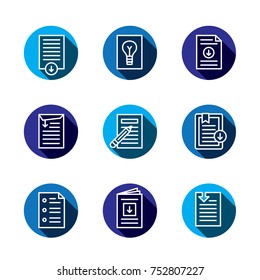 Whitepaper Download Icon Button Set