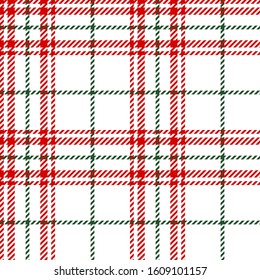 White,red and green tartan plaid Scottish seamless pattern.Christmas and New year concept.Texture from tartan, plaid, tablecloths, clothes, shirts, dresses, paper, bedding, blankets.