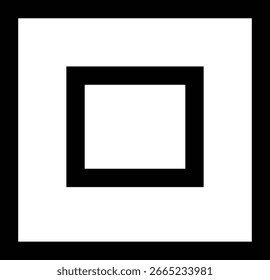 Ícone de espaço em branco, vetores de espaço mínimo e grupo de layout de pacote de vetor de área vazia, ícones de design e formatação para conceitos gráficos limpos, simples e modernos, menu , coluna única, formas básicas,