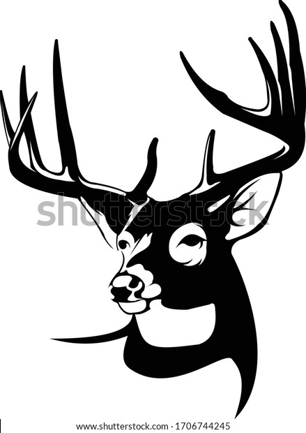 Whitetail Deer Logo,\
Head Vector of White tail deer. great To use for your Hunting logo,\
Outdoor logo dan\
Farm