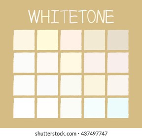 Whitetone Color Tone without Name Vector Illustration