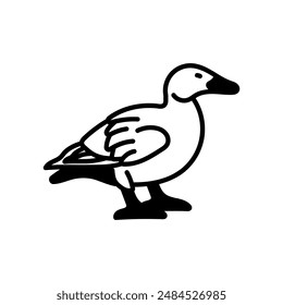 Icono de Scoter Glyph de alas blancas, Ilustración vectorial