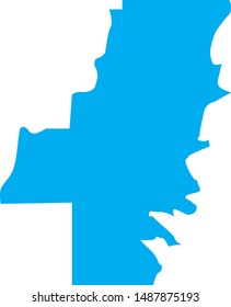 Whitfield County Map in the state of georgia in the united states
