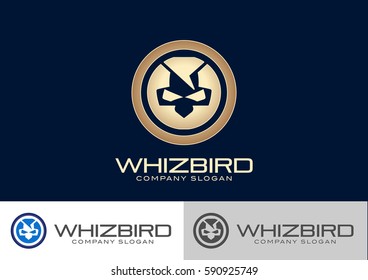 Whiz Bird Logo Template Design Vector 