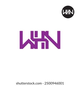 WHN Logo Letter Monogram Design