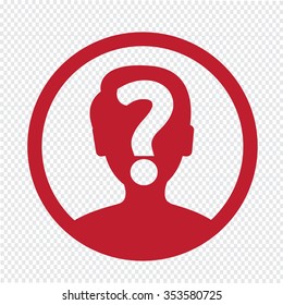 Who Icon Illustration and Vector Art