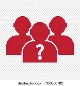 Who Icon Illustration and Vector Art