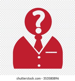 Who Icon Illustration and Vector Art