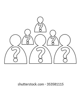 Who Icon Illustration and Vector Art