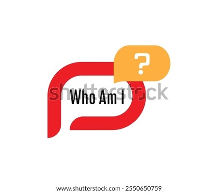 who am I text on white background