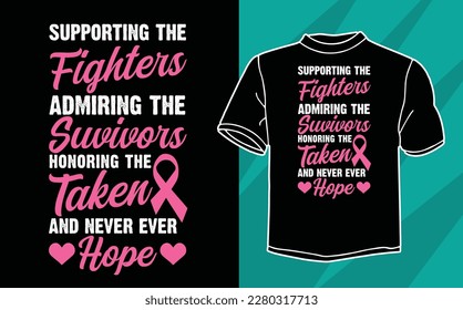 Whoever Said Winning Isn't Everything Wasn't Fighting Breast cancer t shirt design