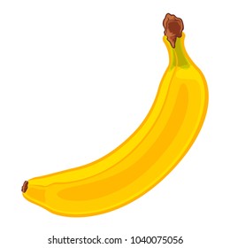 Whole banana in yellow skin