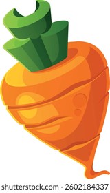Whole carrot vegetable vector illustration