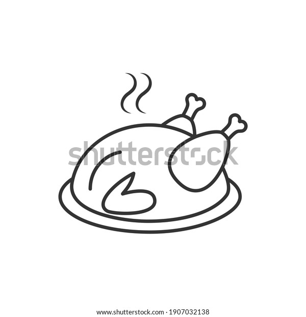 8,194 Roast Chicken Outline Images, Stock Photos & Vectors | Shutterstock