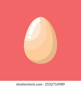 Whole chicken egg vector icon