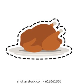 whole chicken icon image 