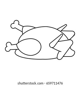whole chicken icon image 