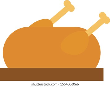 whole chicken meet graphic vector