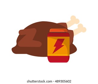whole chicken and protein supplement  icon