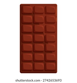 Whole chocolate bar consisting of small squares, representing a tempting treat for chocolate lovers