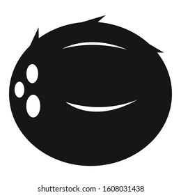 Whole coconut icon. Simple illustration of whole coconut vector icon for web design isolated on white background