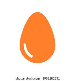 Whole egg and half of egg. Vector illustration. egg icon