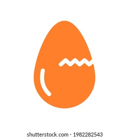 Whole egg and half of egg. Vector illustration. egg icon