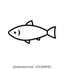  Icono de Vector gráfico de icono de pescado entero